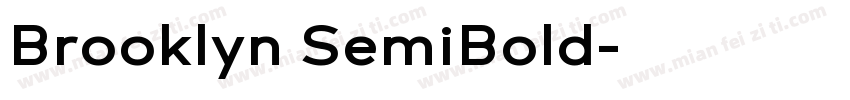 Brooklyn SemiBold字体转换